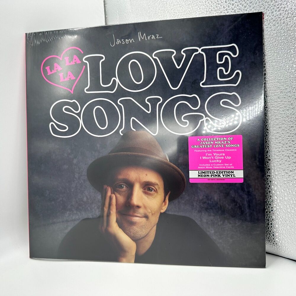 Jason Mraz Lalalalovesongs Limited Edition Neon Pink Vinyl Sealed NEW